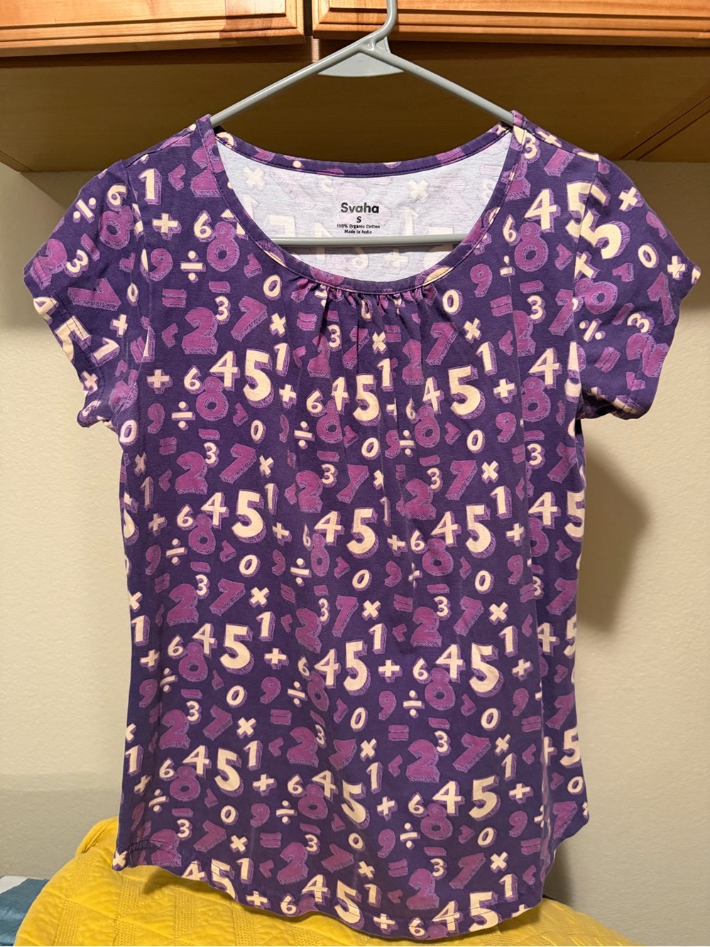 Svaha Purple Math Teacher Top